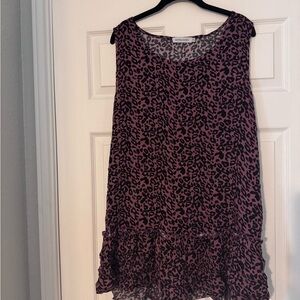 MISSLOOK Mauve Leopard Print Top